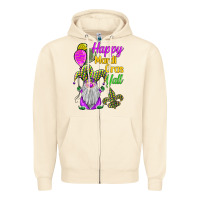 Sandshell happy mardi gras y'all Zipper Hoodie - BarkalooDesign