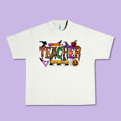 Teacher Halloween Urban Heavy Tee Designed By Racoondesign