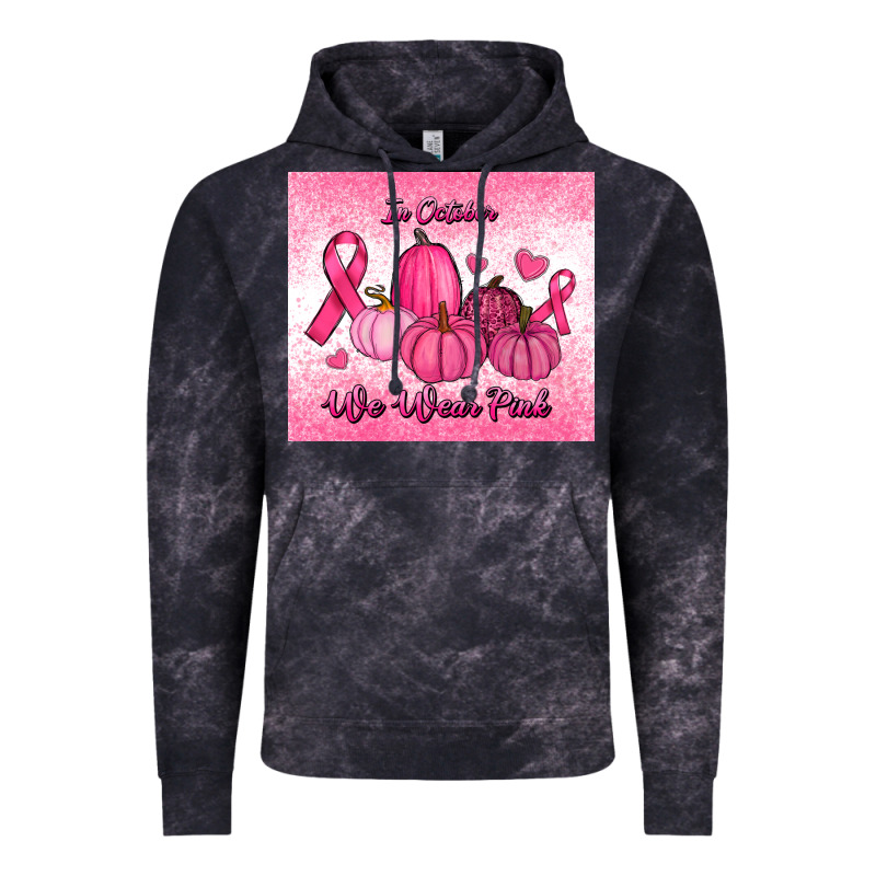 In October We Wear Pink Pumpkin Vintage Hoodie by RanaPortraitStore | Teevron