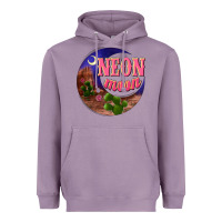 Lavender neon moon Heavyweight Hoodie - NancyCooperArtShop