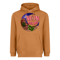 Meerkat neon moon Heavyweight Hoodie - NancyCooperArtShop