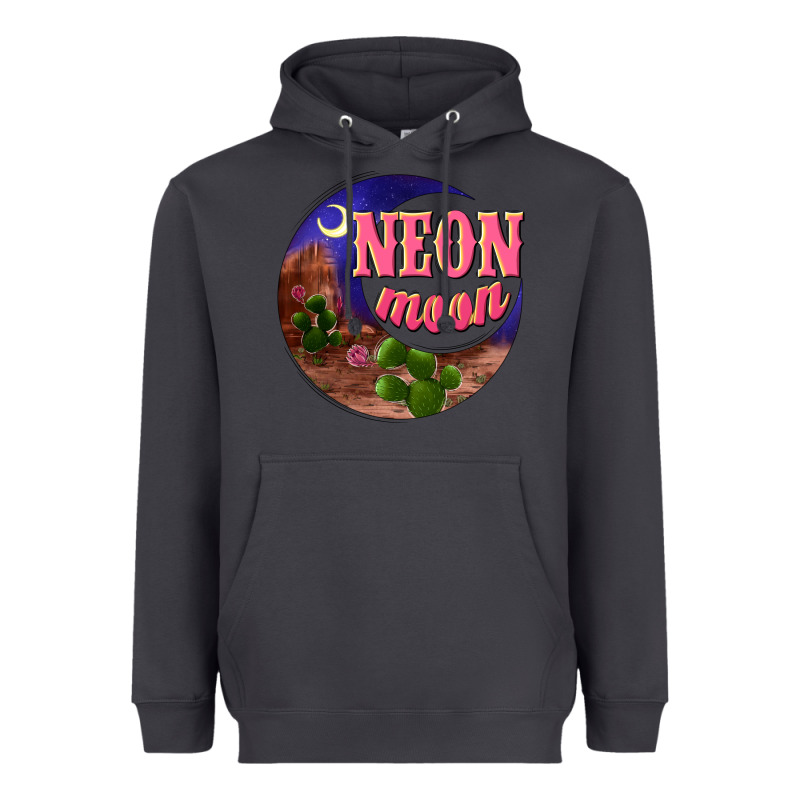 Neon Moon Heavyweight Hoodie by NancyCooperArtShop | Teevron