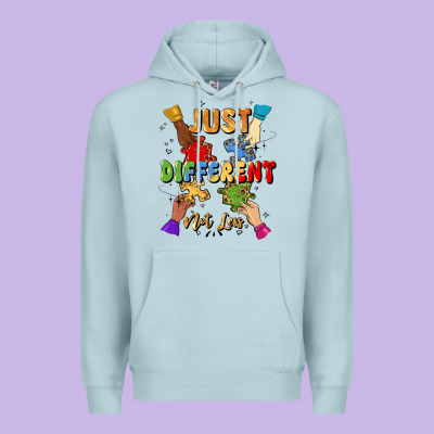 Just Different Not Less Premium Hoodie Designed By Artiststas