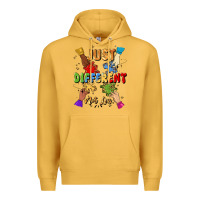 Mustard just different not less Premium Hoodie - Artiststas