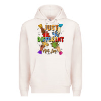 Pale Pink just different not less Premium Hoodie - Artiststas