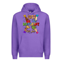 Purple just different not less Premium Hoodie - Artiststas