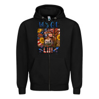 Black Western Let's Get Lit Cow Zipper Hoodie - LillyAllenDesigns