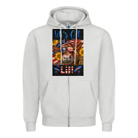 Dove Grey Western Let's Get Lit Cow Zipper Hoodie - LillyAllenDesigns