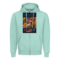 Seafoam Western Let's Get Lit Cow Zipper Hoodie - LillyAllenDesigns