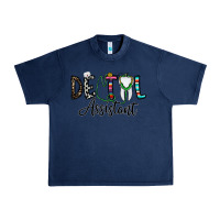 Navy dentalassistant Urban Heavy Tee - CowhideDigitalArt
