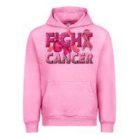 Fuchsia Pink fight cancer Urban Hoodie - NancyCooperArtShop