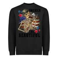 Black America the beautiful 4th of july Heavyweight Sweatshirt - CowGirlArtShop