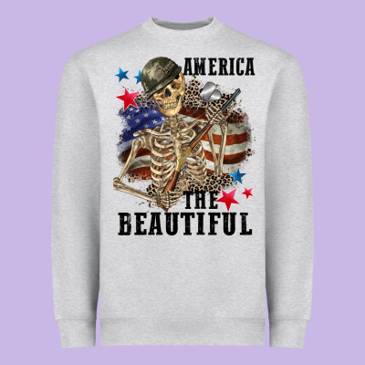 America The Beautiful 4th Of July Heavyweight Sweatshirt Designed By Cowgirlartshop