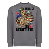 Storm America the beautiful 4th of july Heavyweight Sweatshirt - CowGirlArtShop