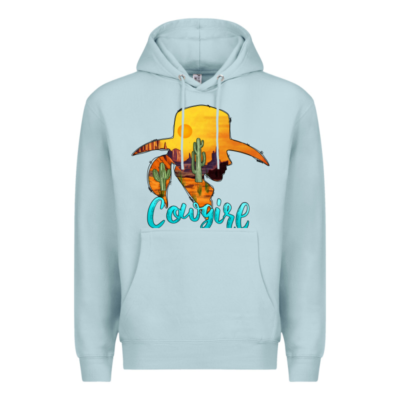 Cowgirl Western Premium Hoodie by AdoDesignShop | Teevron