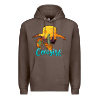 Coffee cowgirl western Premium Hoodie - AdoDesignShop