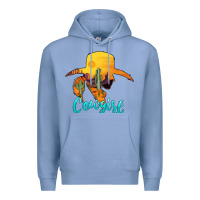 Colony Blue cowgirl western Premium Hoodie - AdoDesignShop