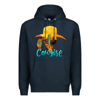 Navy cowgirl western Premium Hoodie - AdoDesignShop