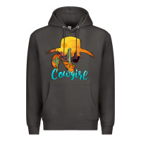 Smoke cowgirl western Premium Hoodie - AdoDesignShop