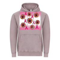 Vintage Zinc breast cancer awareness sunflower Vintage Hoodie - RanaPortraitStore