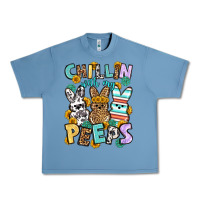 Pebble Blue Chillin with my peeps Easter Urban Heavy Tee - OliviaCreatesArt