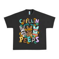 Pigment Black Chillin with my peeps Easter Urban Heavy Tee - OliviaCreatesArt