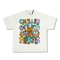 Pistachio Chillin with my peeps Easter Urban Heavy Tee - OliviaCreatesArt