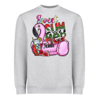 Heather Grey sweet summer time Heavyweight Sweatshirt - SublimationCraftShop