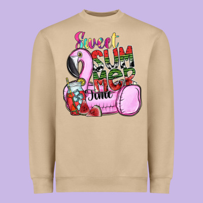 Sweet Summer Time Heavyweight Sweatshirt Designed By Sublimationcraftshop