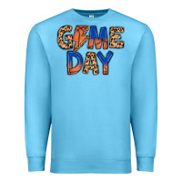 Ocean Blue game day basketball Premium Sweatshirt - MaliasSmallBusiness
