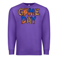 Purple game day basketball Premium Sweatshirt - MaliasSmallBusiness