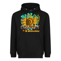 Black raised on country  sunshine Heavyweight Hoodie - NancyCooperArtShop