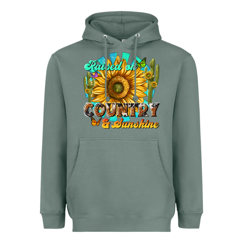 Raised On Country  Sunshine Heavyweight Hoodie by NancyCooperArtShop | Teevron