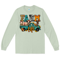 Matcha farm life farm animals truck Long Sleeve Tee - Jasminsmagicworld