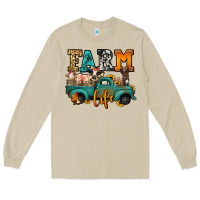 Mushroom farm life farm animals truck Long Sleeve Tee - Jasminsmagicworld