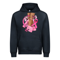 Navy breast cancer diva Urban Hoodie - NancyCooperArtShop