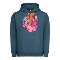 Pigment Midnight Navy breast cancer diva Urban Hoodie - NancyCooperArtShop