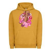Pigment Peanut Butter breast cancer diva Urban Hoodie - NancyCooperArtShop