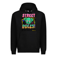 Black street rules Premium Hoodie - Artiststas