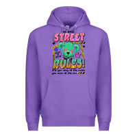 Purple street rules Premium Hoodie - Artiststas