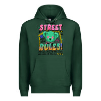 Sports Green street rules Premium Hoodie - Artiststas