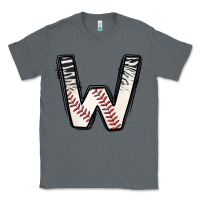 Charcoal Heather Baseball Alphabet Classic Tee - CowhideDigitalArt