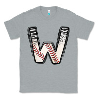 Heather Grey Baseball Alphabet Classic Tee - CowhideDigitalArt