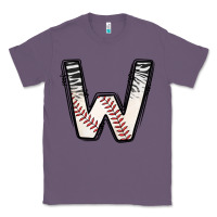 Lavender Baseball Alphabet Classic Tee - CowhideDigitalArt
