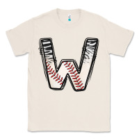 Natural Baseball Alphabet Classic Tee - CowhideDigitalArt