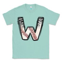 Seafoam Baseball Alphabet Classic Tee - CowhideDigitalArt