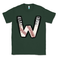 Sports Green Baseball Alphabet Classic Tee - CowhideDigitalArt
