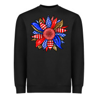 Black America sunflower Heavyweight Sweatshirt - Neo Western