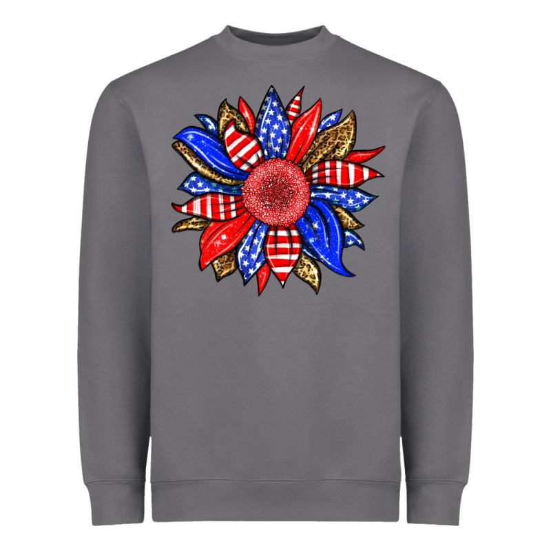 America Sunflower Heavyweight Sweatshirt by Neo Western | Teevron