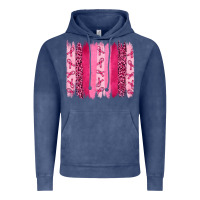 Vintage Denim breast aweraness brushstrokes Vintage Hoodie - RanaPortraitStore